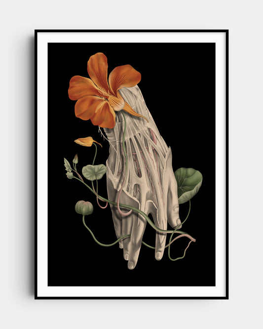 Living and the Dead - Dark Anatomical Art Print
