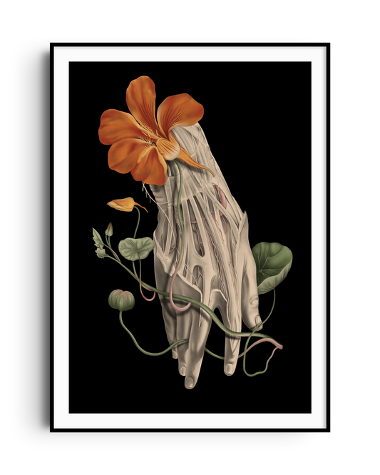 Living and the Dead - Dark Anatomical Art Print