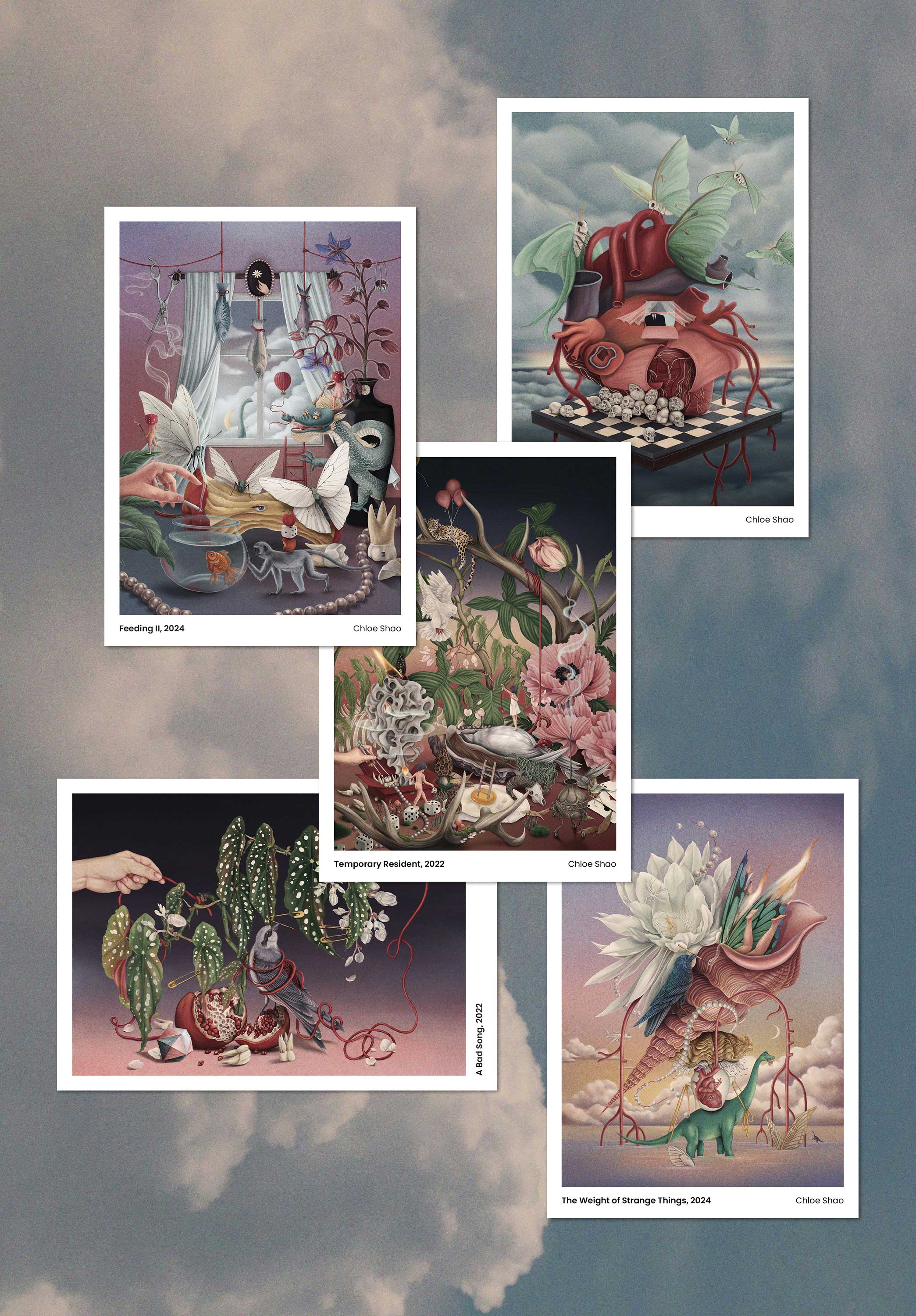 Art Postcard Sets – Surreal Illustration Postcards | Chloe Shao
